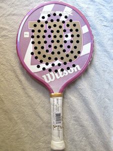 Paddle White & Pink Sparkly Limited Edition New 2016 Wilson Hope 