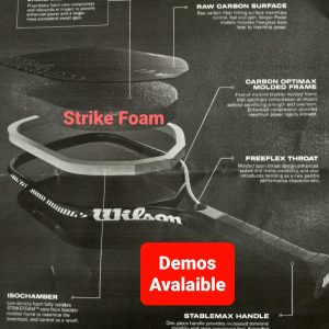 WILSON Strike Foam core Pickleball Paddles Demos Available